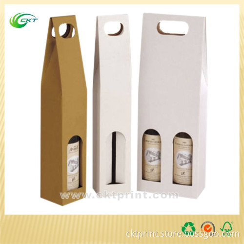 Blank Wine Carrier Box for Two Bottle (CKT- CB-115)